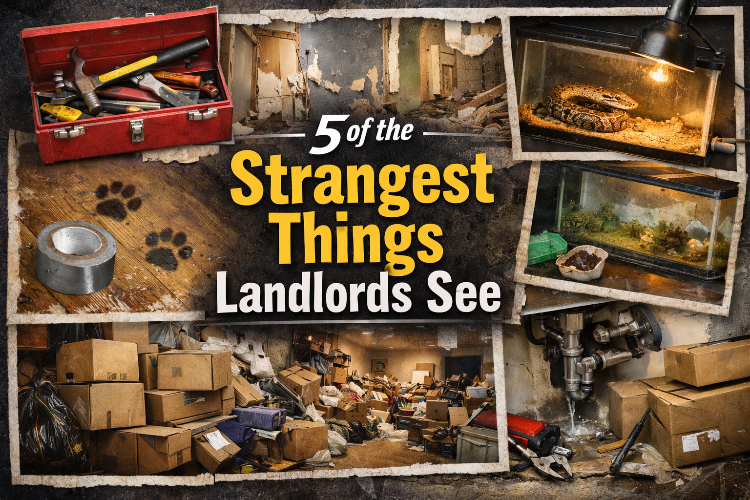 strangest things landlords see during rental inspections and move-outs